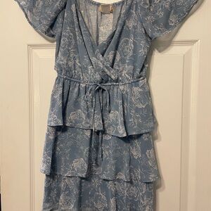 Altar'd State Blue Floral Dress